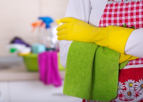 Clean mattress surface after professional cleaning service